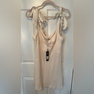 ✨Cute mini cream dress✨ Brand new never used before!!